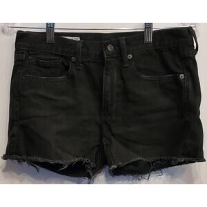 Gap 1969 Women's Black Cut off Denim Jean Shorts Size 26